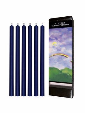18pc Biedermann & Sons Elements 1/2” x 10” Taper Candles Dark Blue Navy Wedding